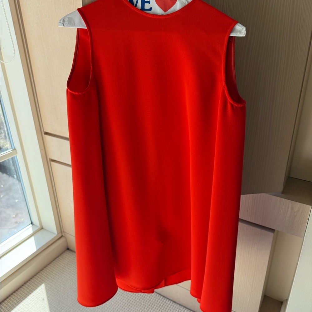 McQ by Alexander McQueen Orange Sleeveless Mini Dress
